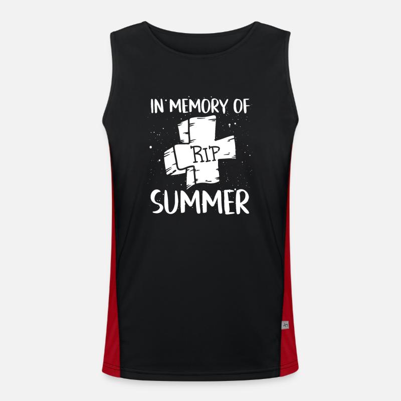 In memory of summer Men's Functional Contrast Tank Top 