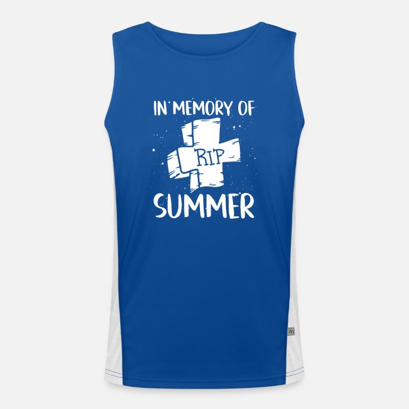 In Erinnerung An Den Sommer Funktionelles Kontrast-Tank Top für Männer 