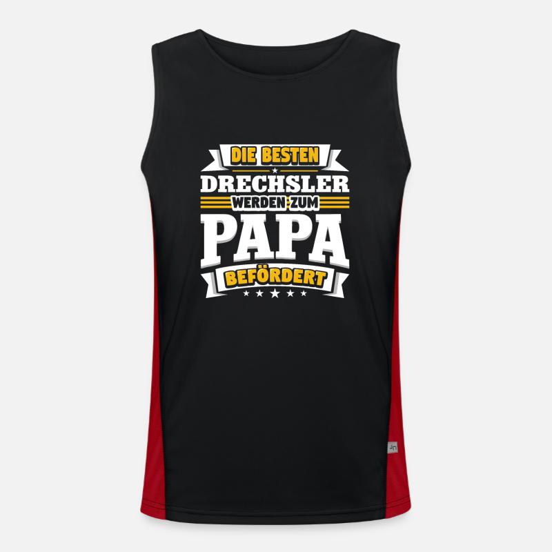 Drechsler Funktionelles Kontrast-Tank Top für Männer 