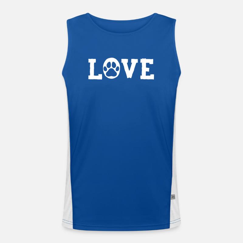 Dear dogs paw Men's Functional Contrast Tank Top 
