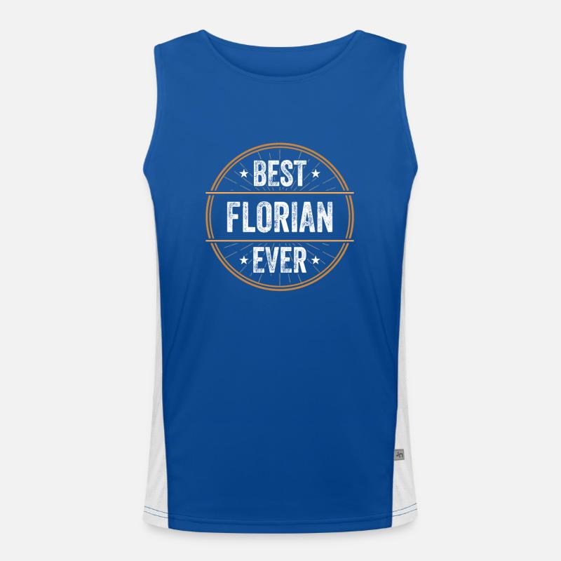 Best Florian Ever Vorname Name Geschenk Funktionelles Kontrast-Tank Top für Männer 