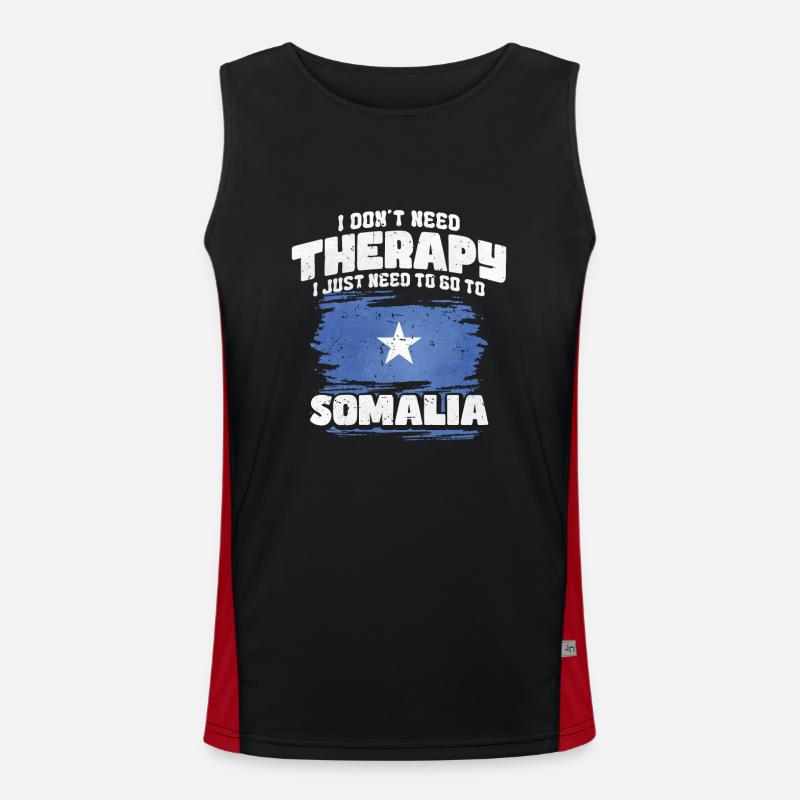 Somalia Funktionelles Kontrast-Tank Top für Männer 