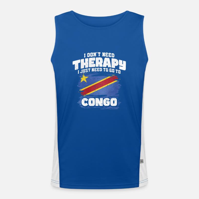 Kongo Funktionelles Kontrast-Tank Top für Männer 