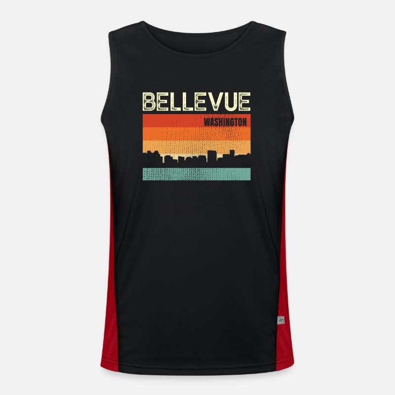 Bellevue Funktionelles Kontrast-Tank Top für Männer 
