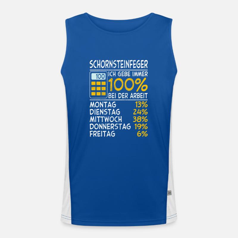 Schornsteinfeger Immer 100% Funktionelles Kontrast-Tank Top für Männer 