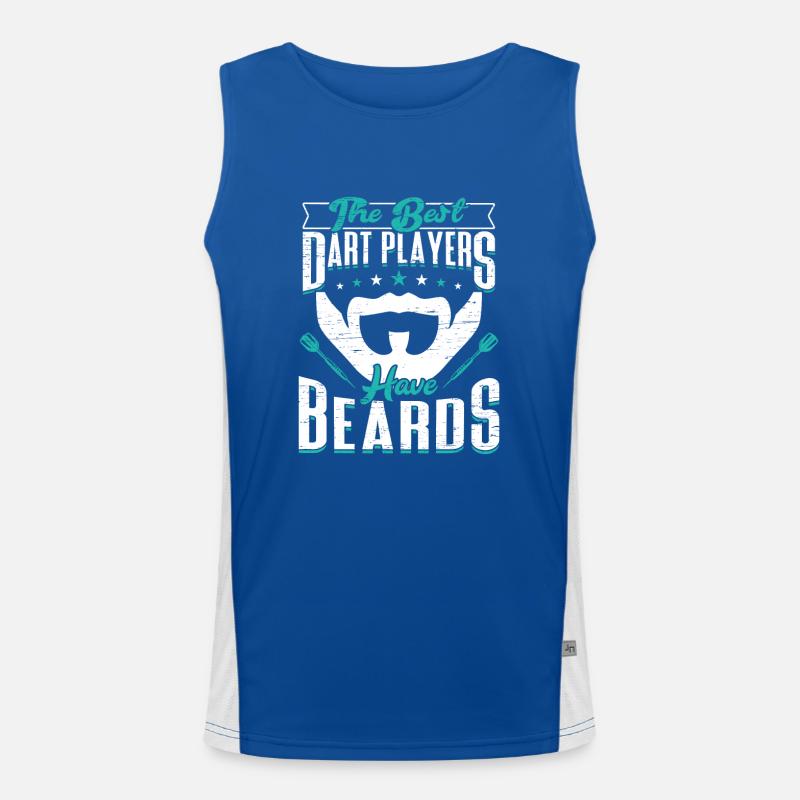 Best Dart Players Have Beards Darts Men's Functional Contrast Tank Top 