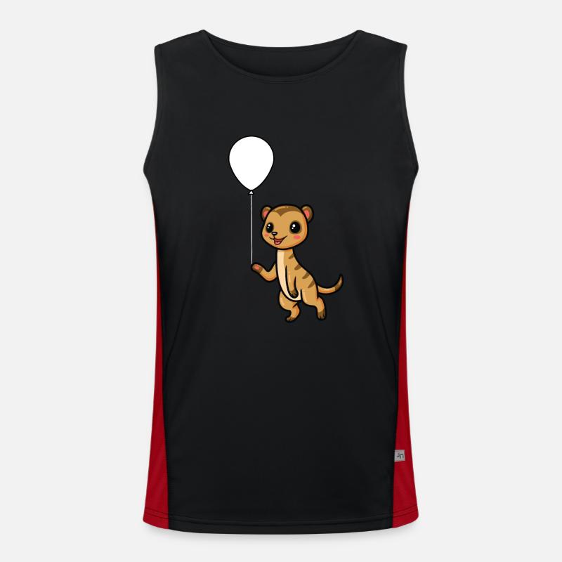 Süsses Erdmännchen Funktionelles Kontrast-Tank Top für Männer 