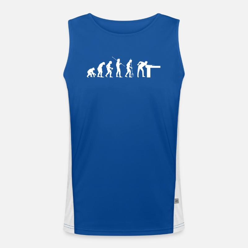 Billiard development, pool game, billiards player Men's Functional Contrast Tank Top 