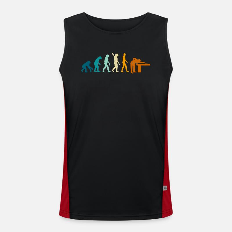 Billiard development, pool game, billiards player Men's Functional Contrast Tank Top 