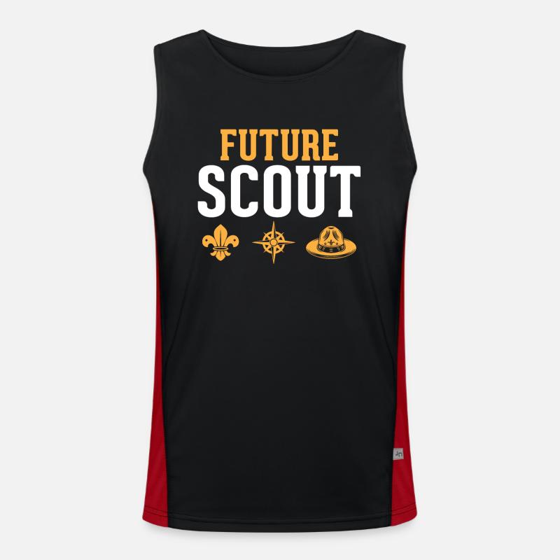 Future Scout - Hiking Scouting Funktionelles Kontrast-Tank Top für Männer 