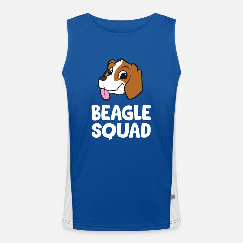Beagle - Beagle Squad Funktionelles Kontrast-Tank Top für Männer 