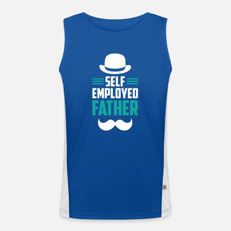 Self-employed father Freelancer Self-employed Men's Functional Contrast Tank Top 