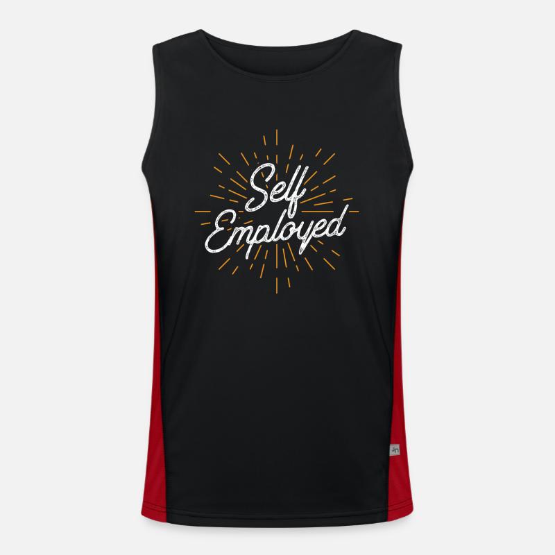 Self-employed freelancer freelancer Men's Functional Contrast Tank Top 