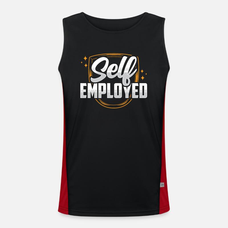 Self-employed freelancer freelancer Men's Functional Contrast Tank Top 