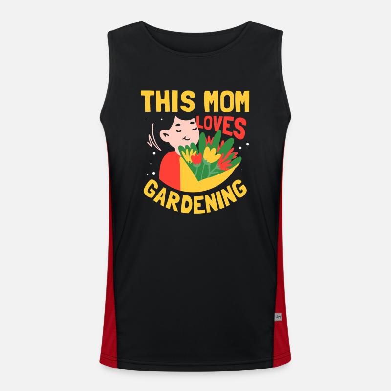 Diese Mutter Liebt Gartenarbeit Garten Mama Funktionelles Kontrast-Tank Top für Männer 