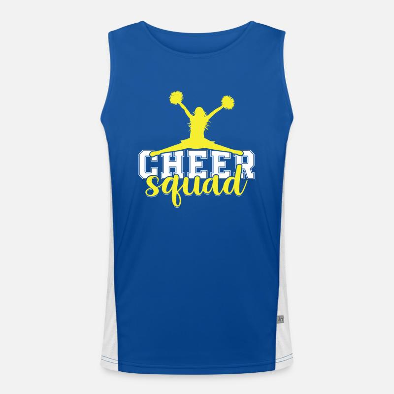 Slogan de cheerleading - Cheer Squad Débardeur respirant contrasté Homme 