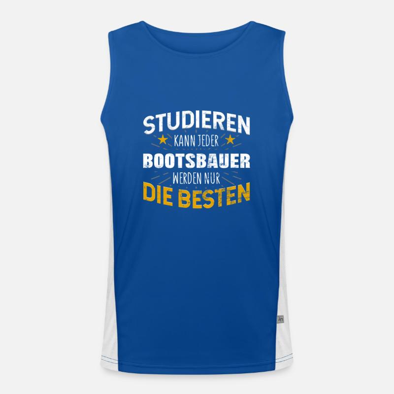 Bootsbauer Schiffsbauer Funktionelles Kontrast-Tank Top für Männer 