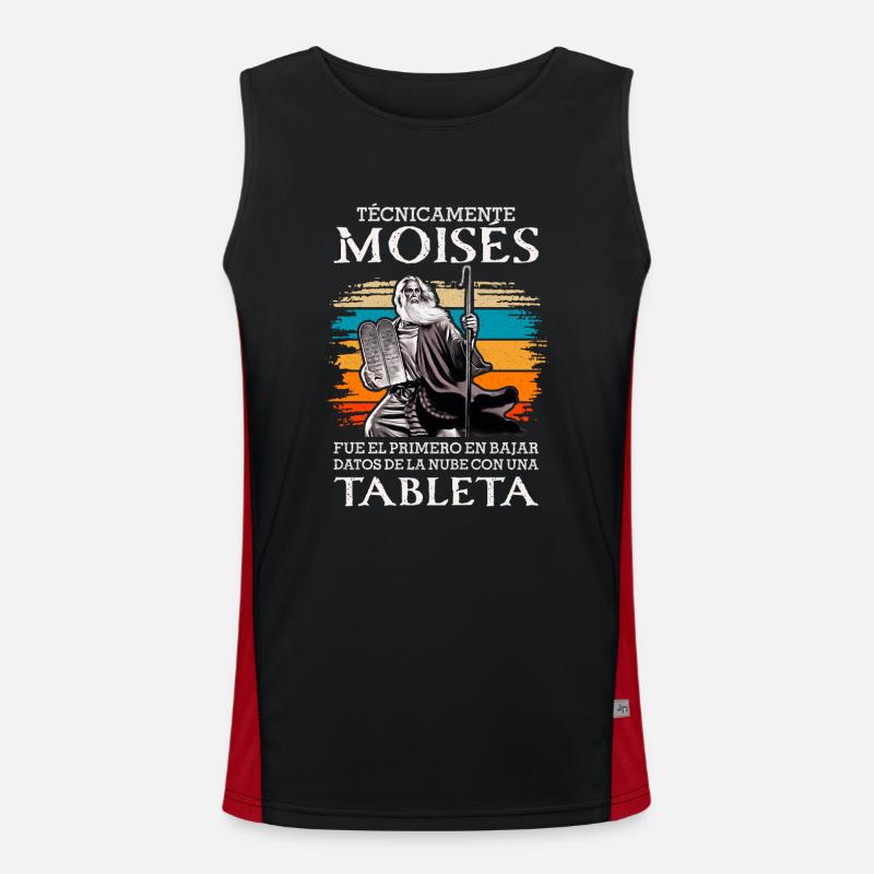 Moises First Daten-Cloud-Tablet hochladen Funktionelles Kontrast-Tank Top für Männer 