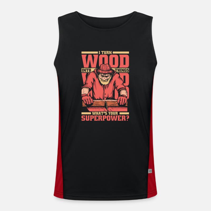 Menuisier Menuiserie Débardeur respirant contrasté Homme 