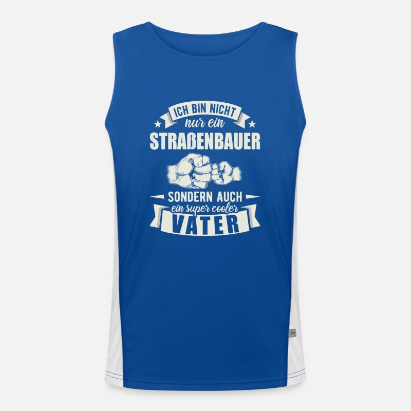 Straßenbauer Funktionelles Kontrast-Tank Top für Männer 