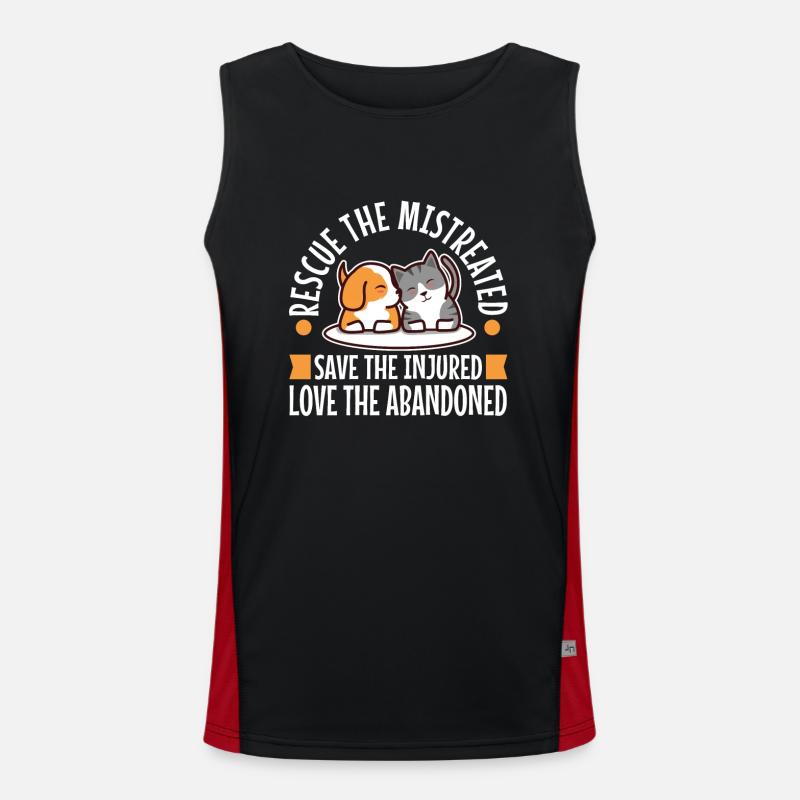 Rescue the mistreated Men's Functional Contrast Tank Top 