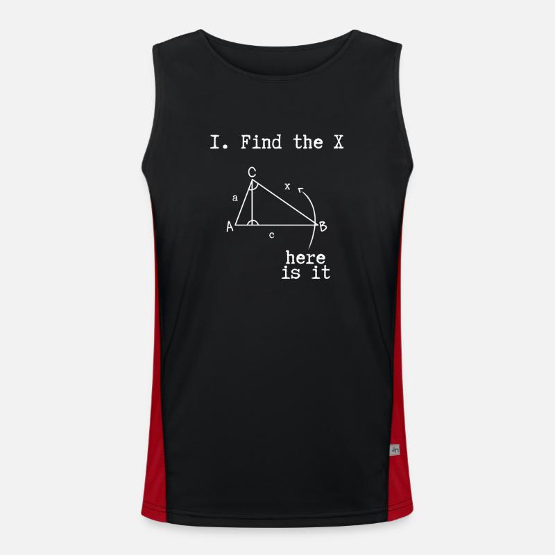 Find the X in Math Men's Functional Contrast Tank Top 