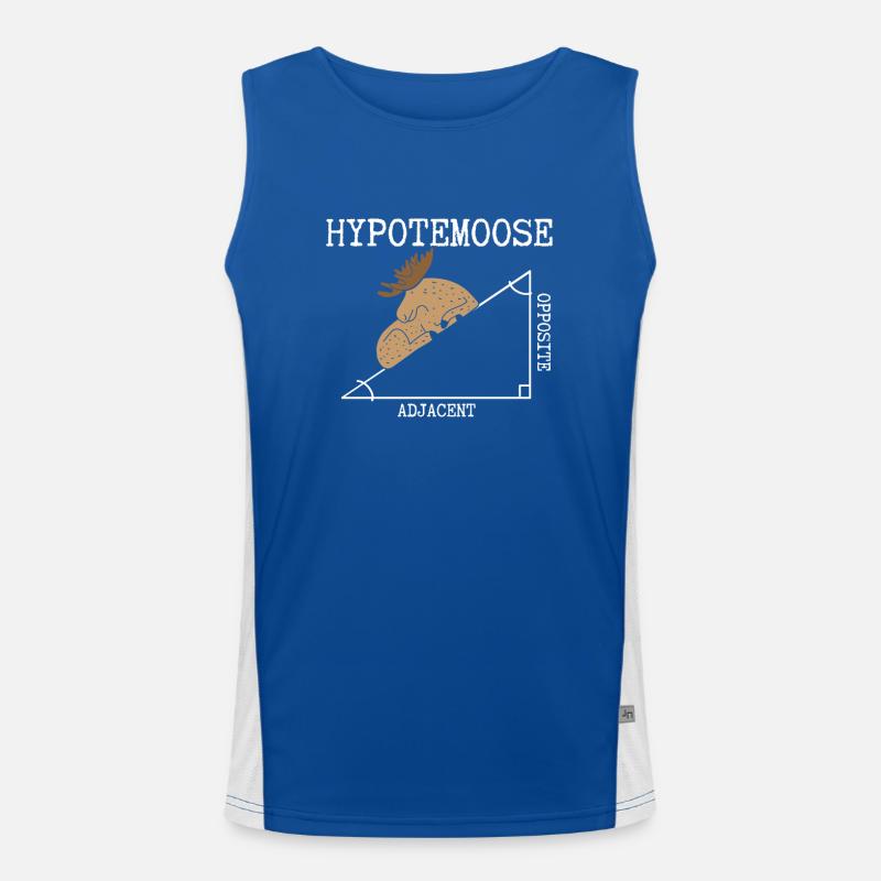 Hypotenuse Moose Angle Men's Functional Contrast Tank Top 