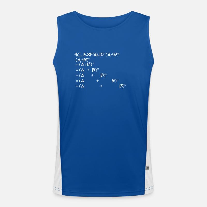 A Und B Erweitern Sie Das Mathematische Funktionelles Kontrast-Tank Top für Männer 