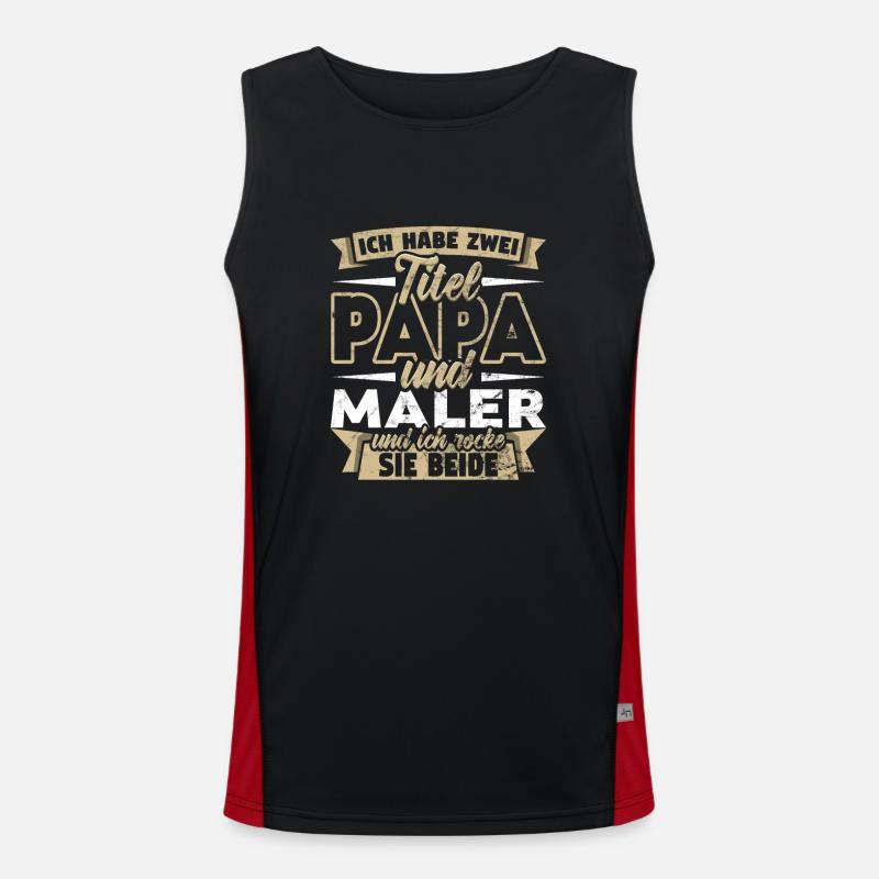 Maler Funktionelles Kontrast-Tank Top für Männer 