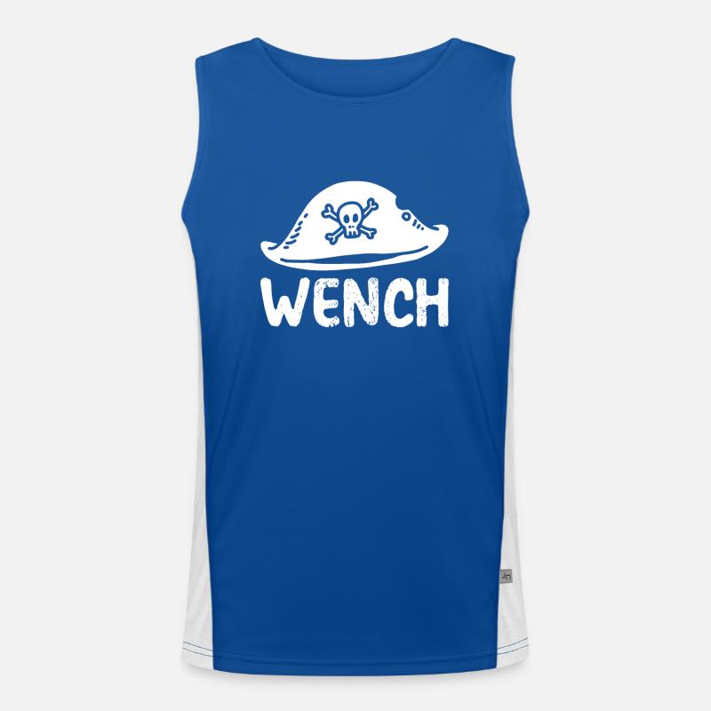 Piratenhut Dirne Funktionelles Kontrast-Tank Top für Männer 
