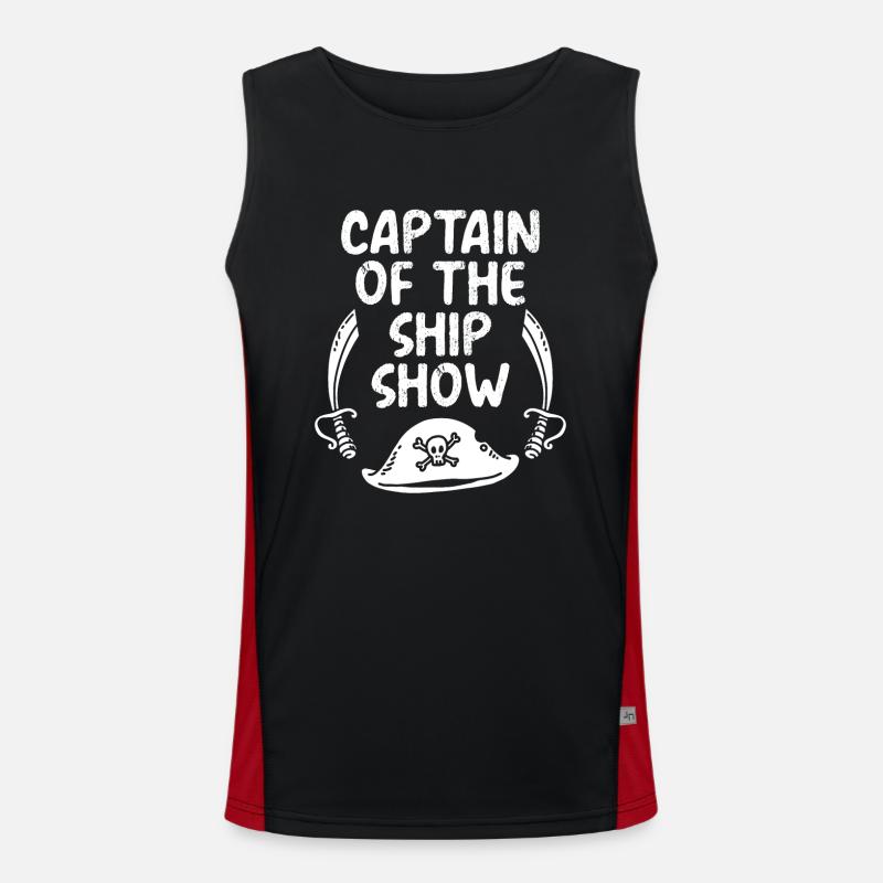 Capitaine du spectacle du navire Débardeur respirant contrasté Homme 