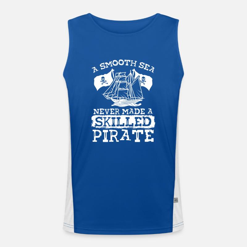 Never have a skillful pirate ship Men's Functional Contrast Tank Top 