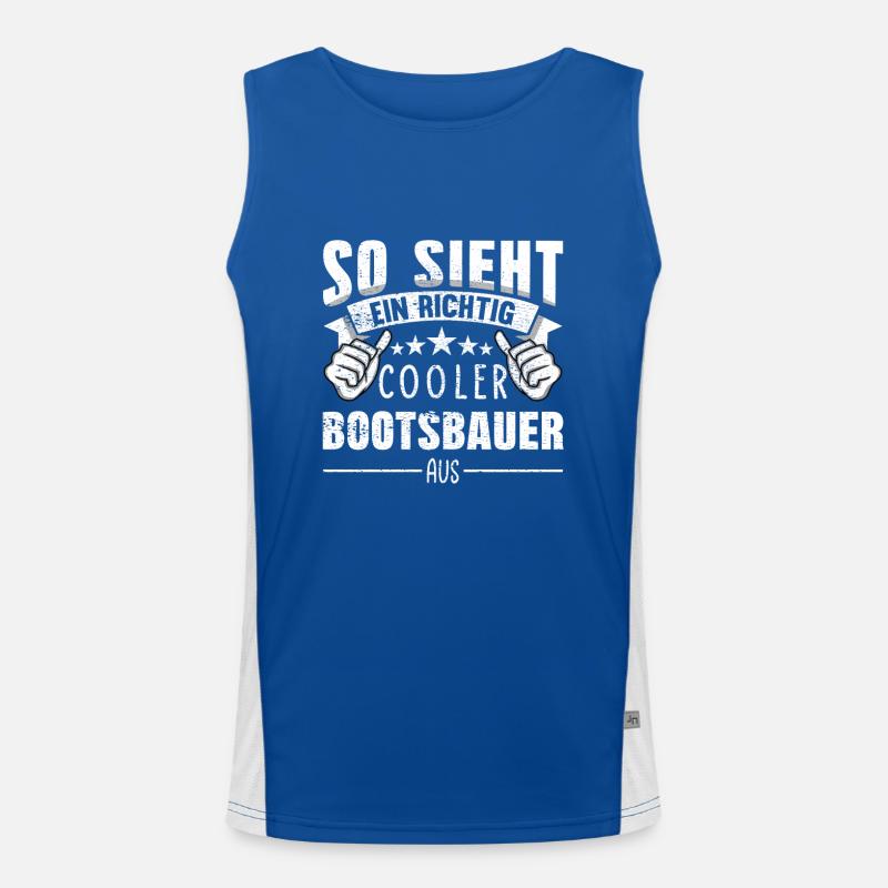 Bootsbauer Schiffsbauer Funktionelles Kontrast-Tank Top für Männer 