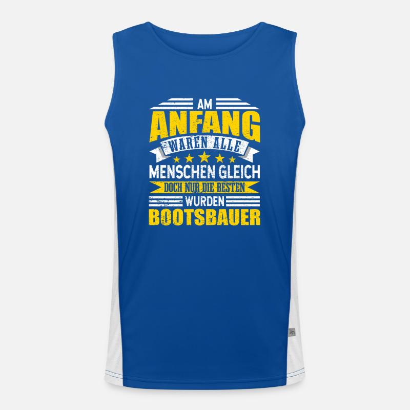 Bootsbauer Schiffsbauer Funktionelles Kontrast-Tank Top für Männer 