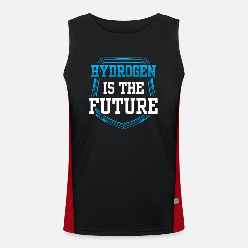 Hydrogen is the future Hydrogen Element Men's Functional Contrast Tank Top 
