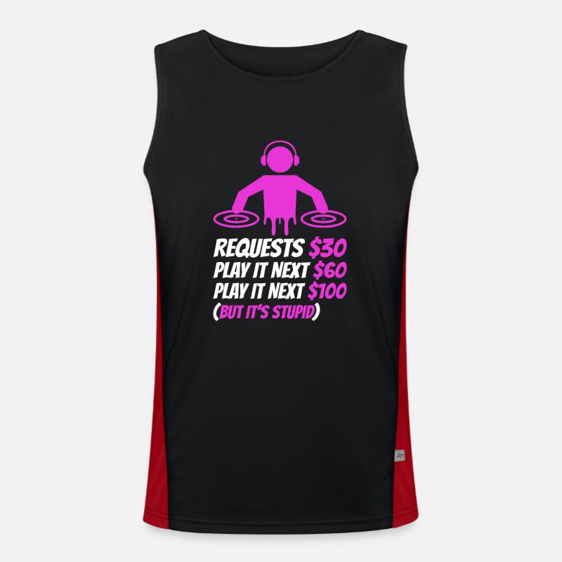 DJ Request Men's Functional Contrast Tank Top 