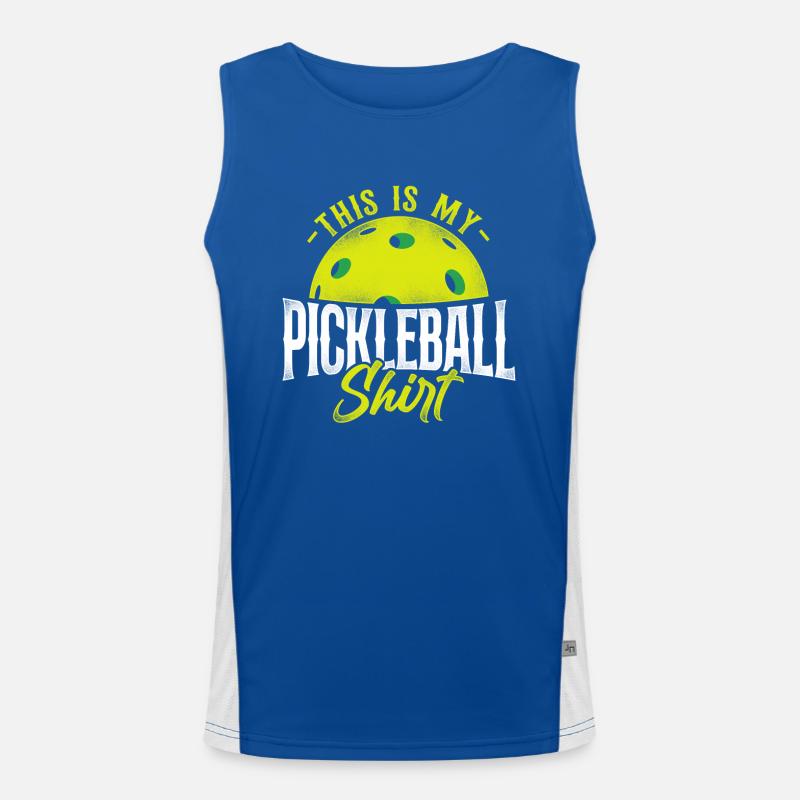 Pickleball C’est mon pickleball Débardeur respirant contrasté Homme 