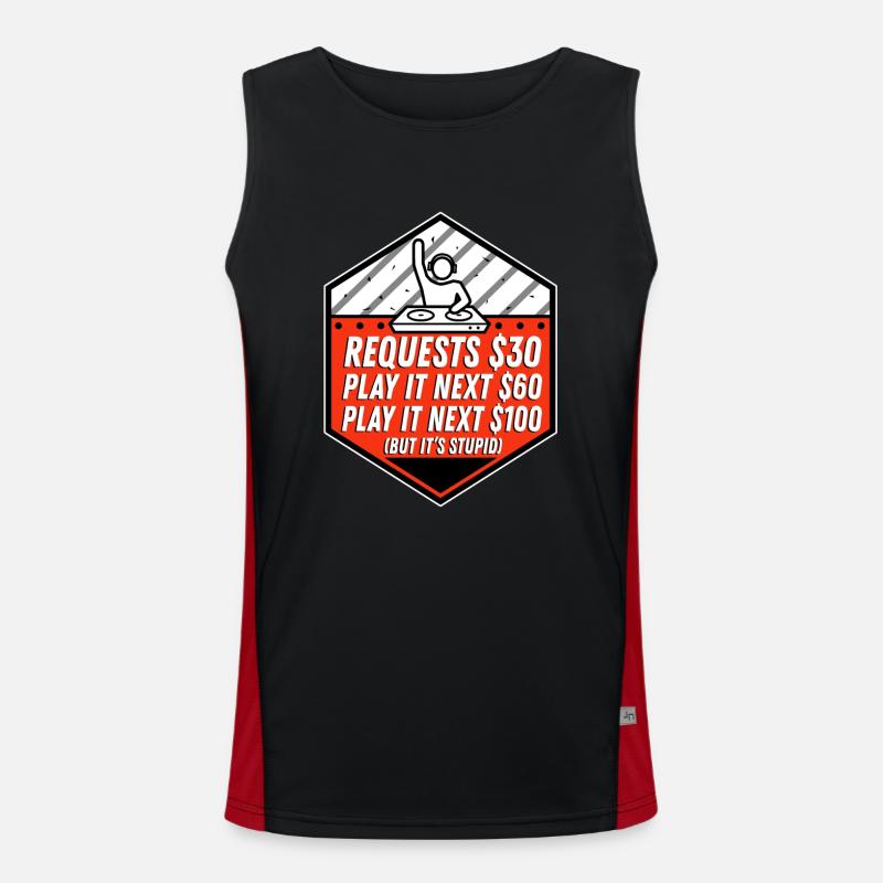 DJ Request Men's Functional Contrast Tank Top 