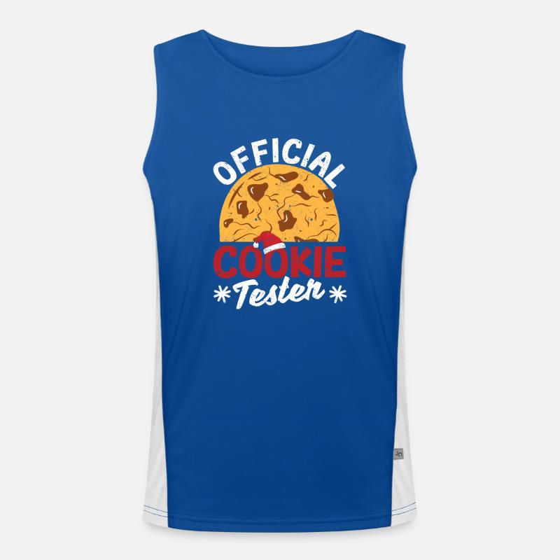 Christmas Bakery Team Xmas Pyjamas Official Men's Functional Contrast Tank Top 