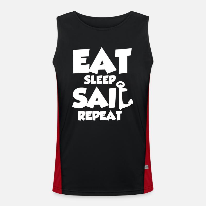 Manger Sleep Sail Répéter Débardeur respirant contrasté Homme 