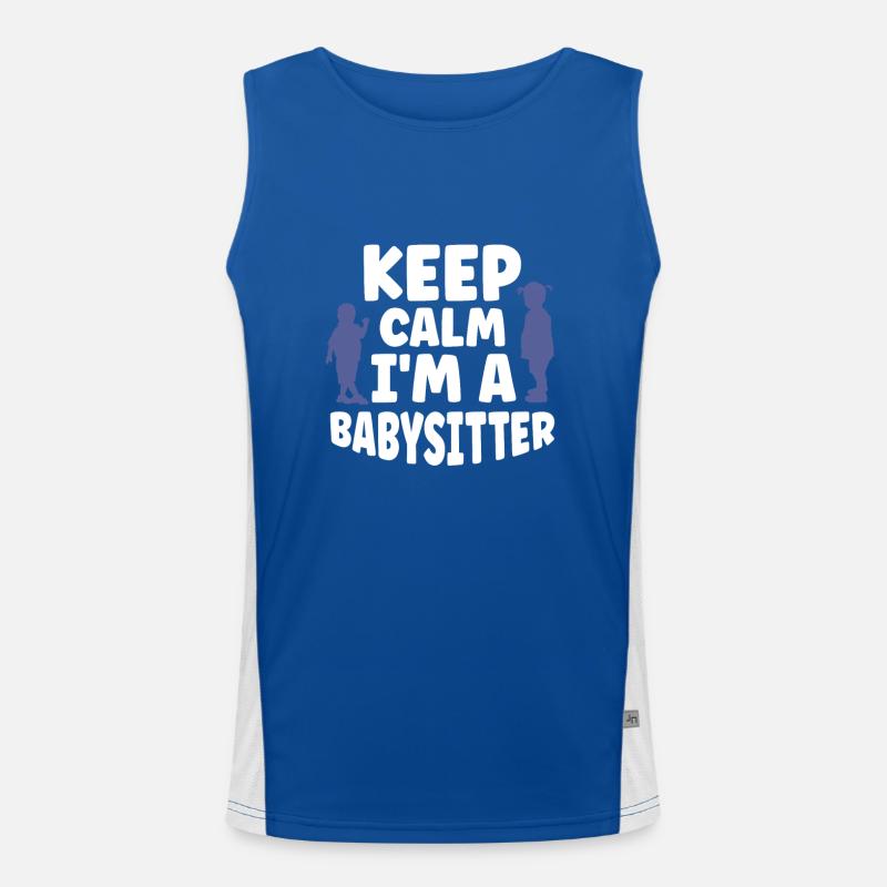 Babysitter Geschenk Babysitting Bester Babysitter Funktionelles Kontrast-Tank Top für Männer 