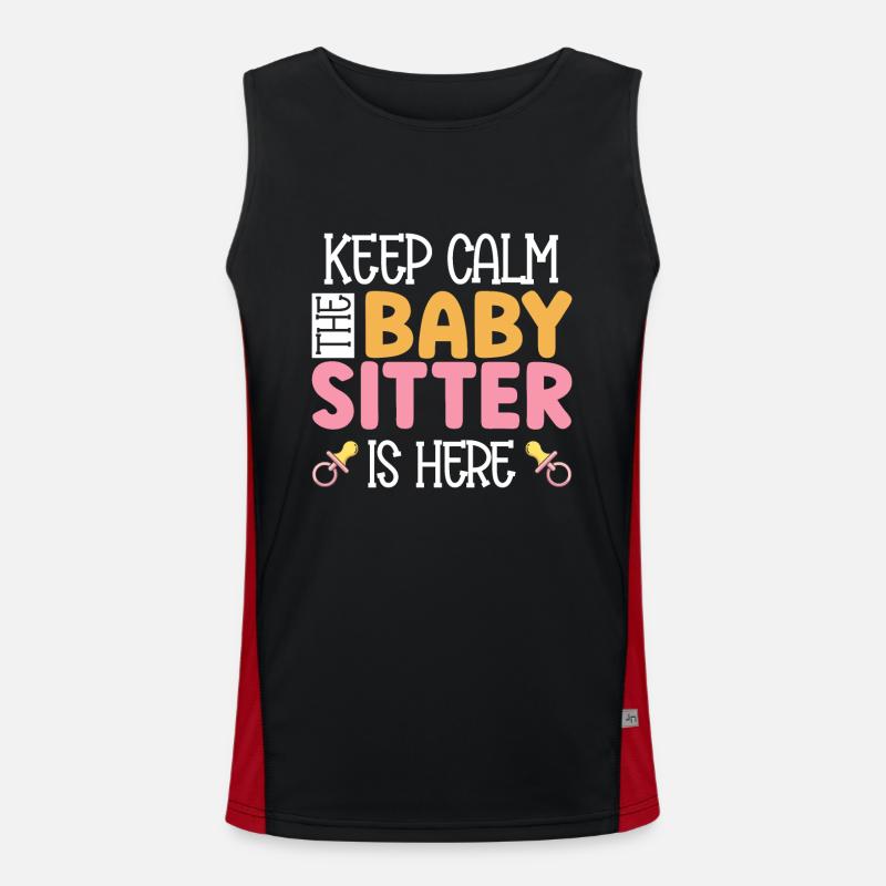 Babysitter Geschenk Babysitting Bester Babysitter Funktionelles Kontrast-Tank Top für Männer 