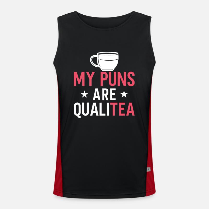 Tea Drinker Tea Lover Gift Tea Men's Functional Contrast Tank Top 
