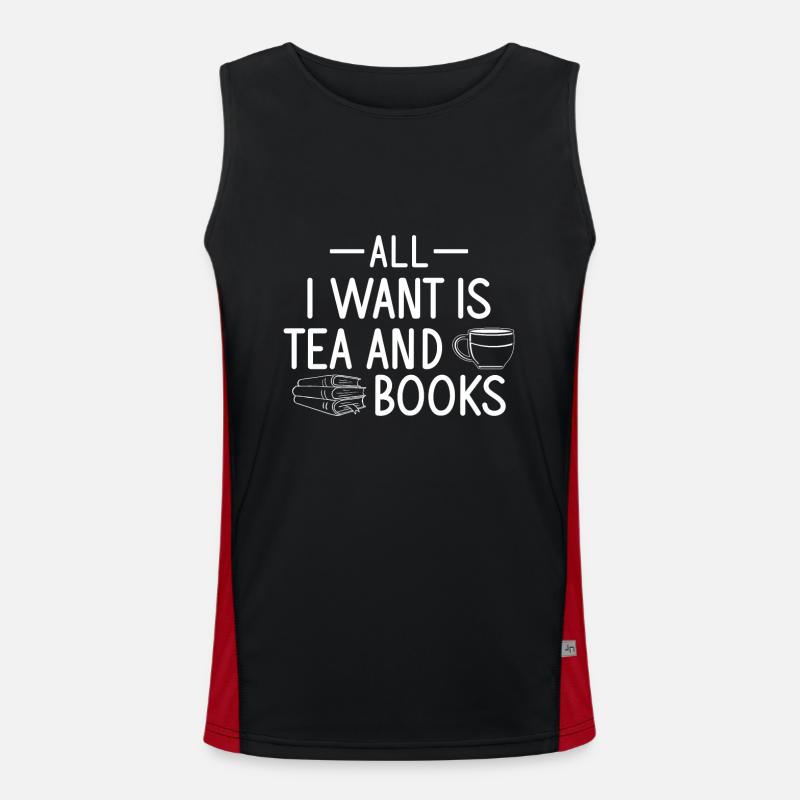 Teetrinker Teeliebhaber Geschenk Tee Funktionelles Kontrast-Tank Top für Männer 