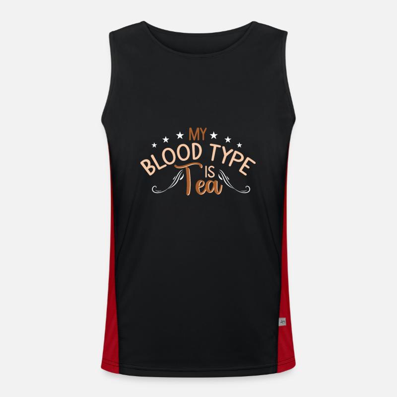 Teetrinker Teeliebhaber Geschenk Tee Funktionelles Kontrast-Tank Top für Männer 