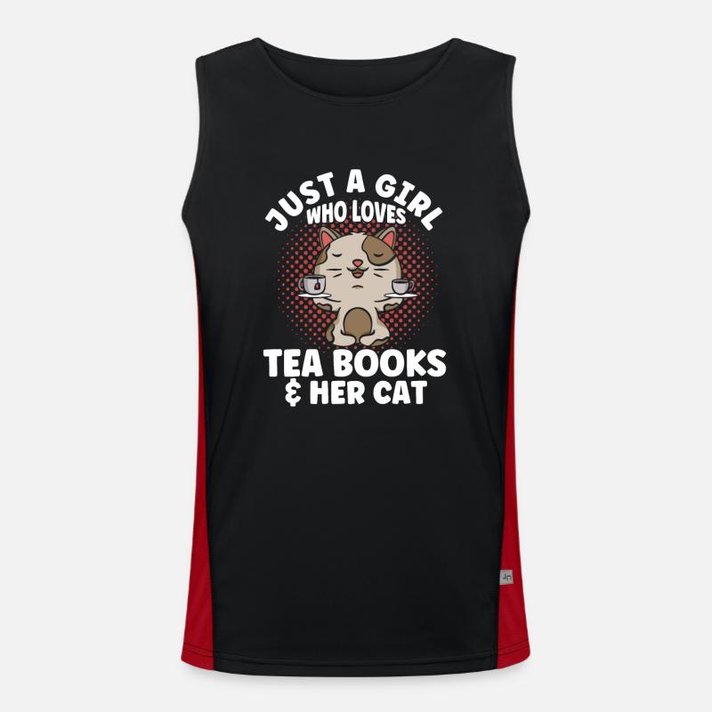 Teetrinker Teeliebhaber Geschenk Tee Funktionelles Kontrast-Tank Top für Männer 