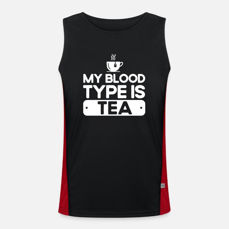 Teetrinker Teeliebhaber Geschenk Tee Funktionelles Kontrast-Tank Top für Männer 