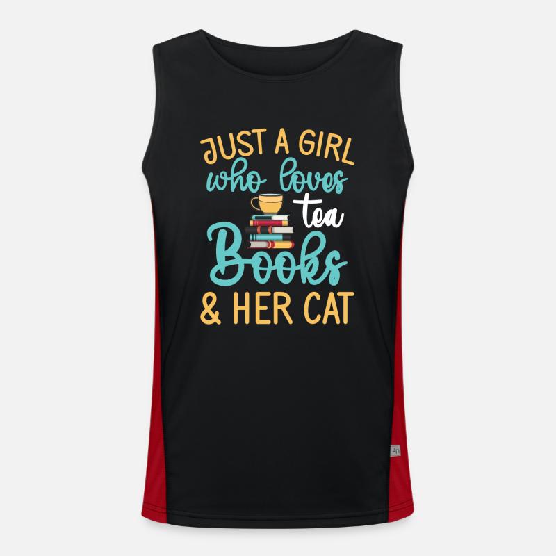 Tea Drinker Tea Lover Gift Tea Men's Functional Contrast Tank Top 