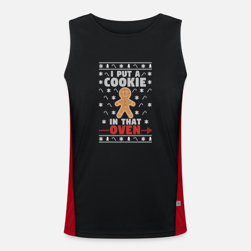 J’ai mis un biscuit dans cette grossesse au four Débardeur respirant contrasté Homme 