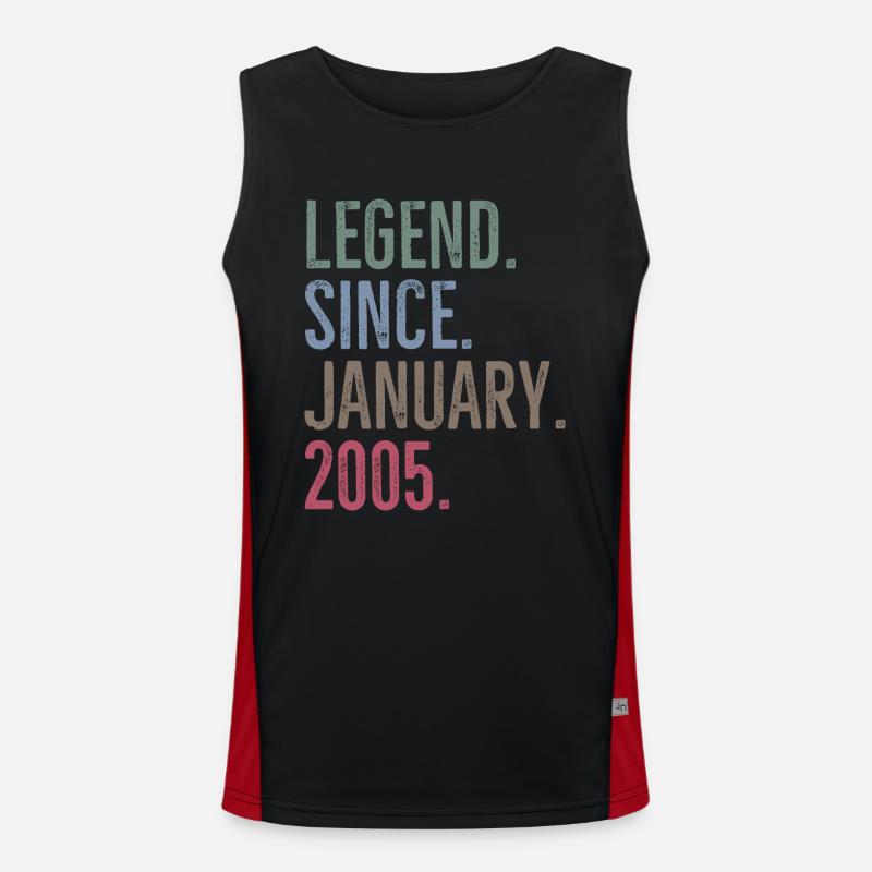 Legend Since January 2005 Men's Functional Contrast Tank Top 
